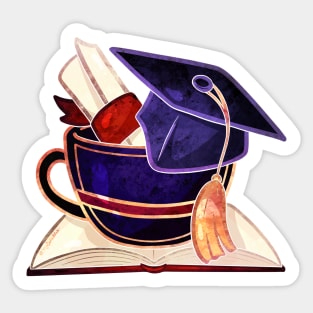 Congrats on Gradua-TEA-ng! (no text version) Sticker